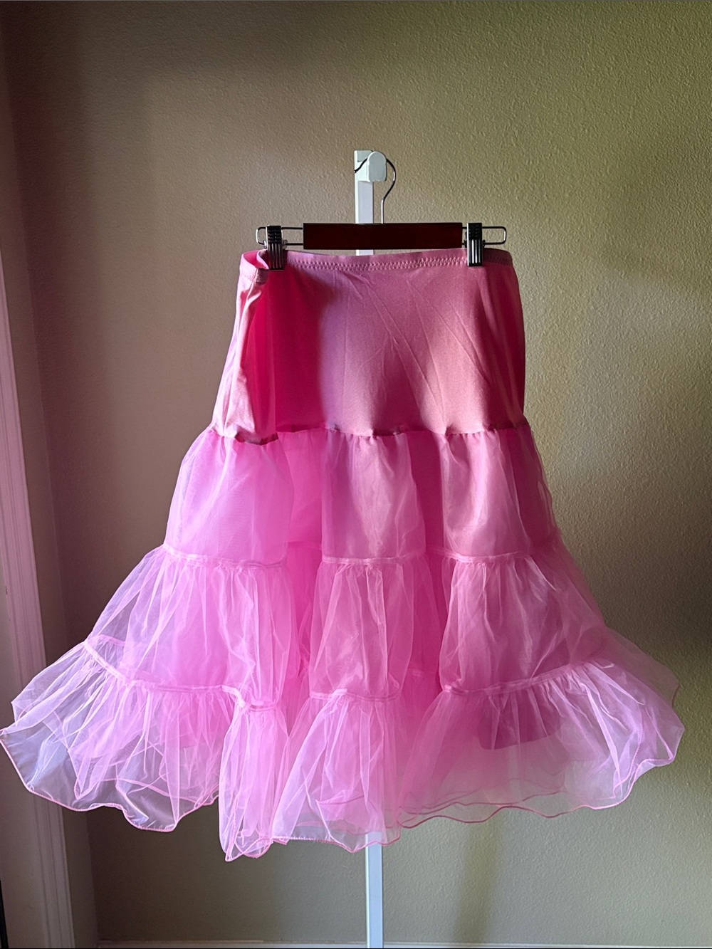 Pink Tiered Petticoat Underskirt